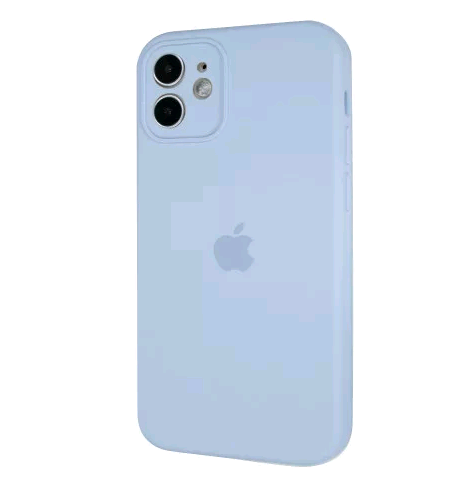 Silicone Case Square Full Camera Protective (AA) для iPhone 11 (Lilac Cream)-0